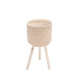 Bamboo Planters White Wash