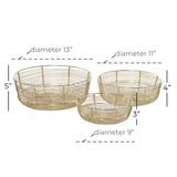 baskets w diameter measurments 