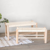COTTON ROPE WOVEN BENCH