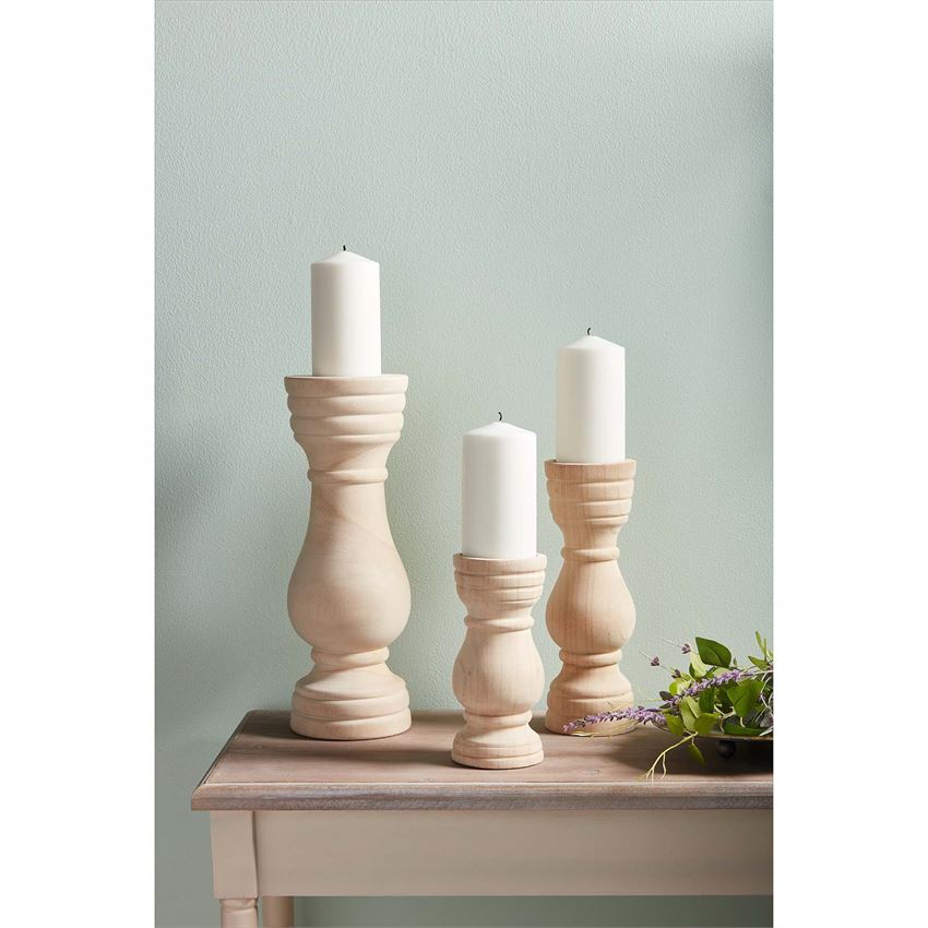 Paulownia Wood Candlestick
