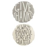 round thankful pillows