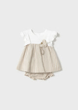 Taupe Stripe Dress