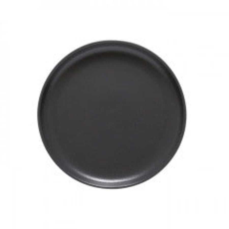 dark gray dinner plate