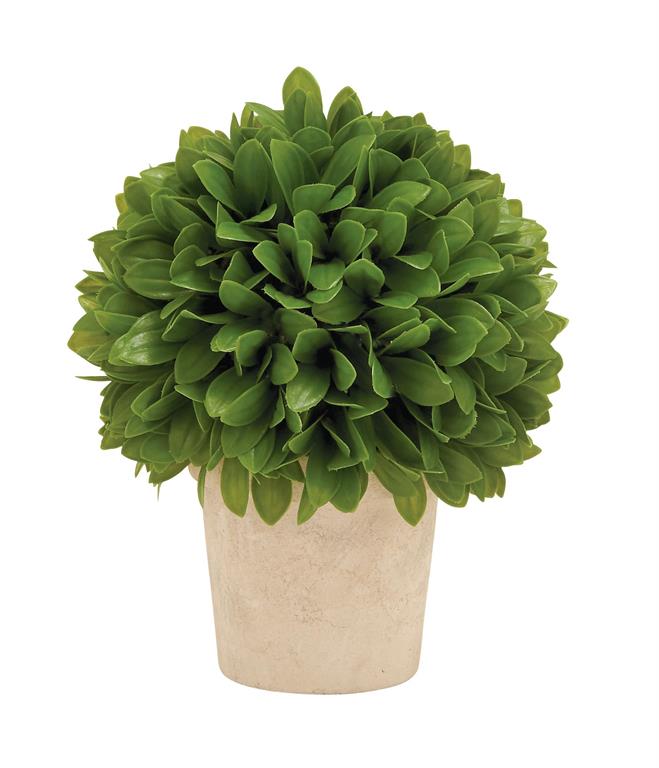 faux green leaf plant