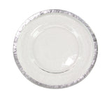 Silver Glass Charger 13"