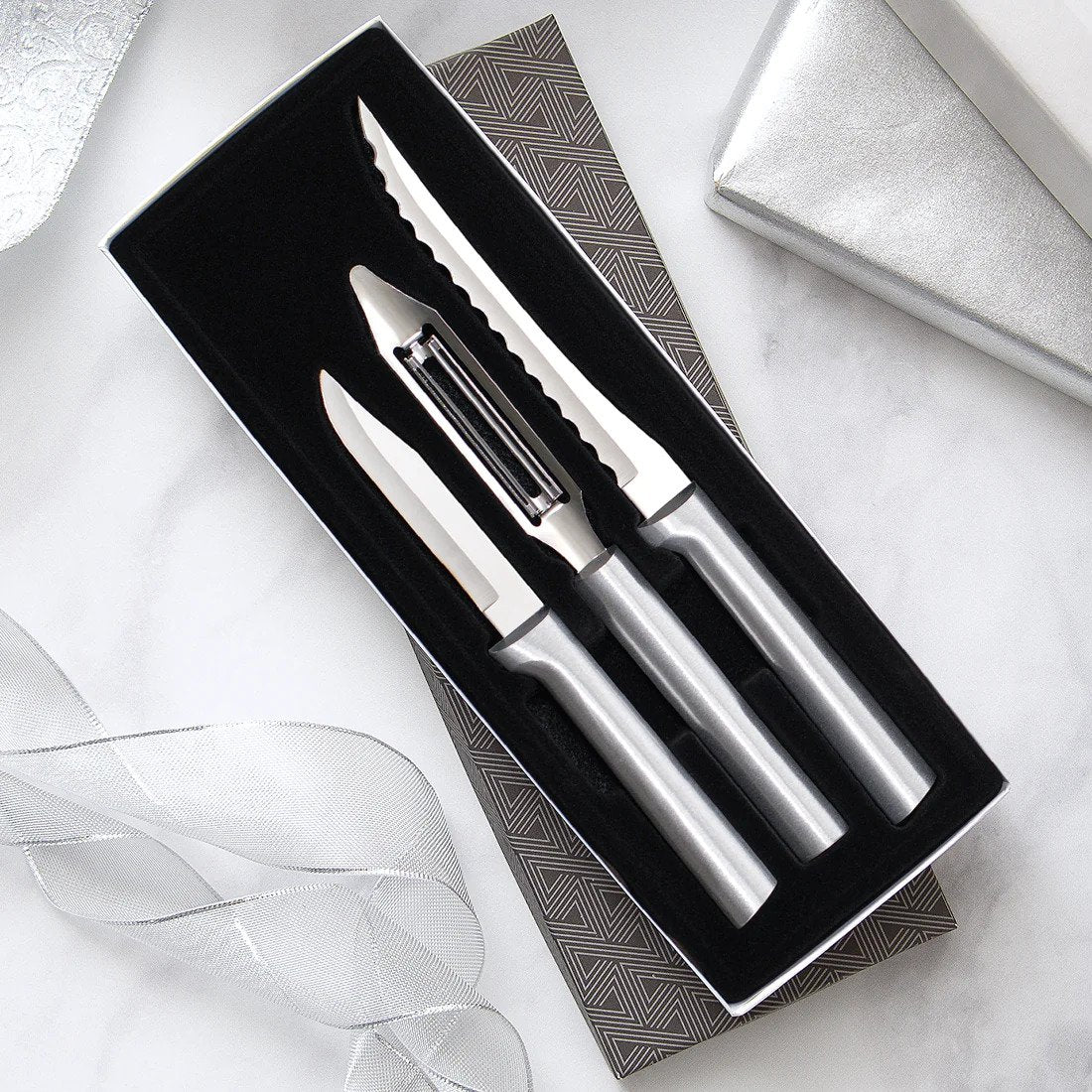 knife set silver