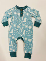 WILD WEST BLUE ROMPER