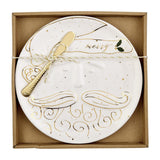 Gold Santa Cheese Set