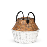 TWO TONE WILLOW BASKET