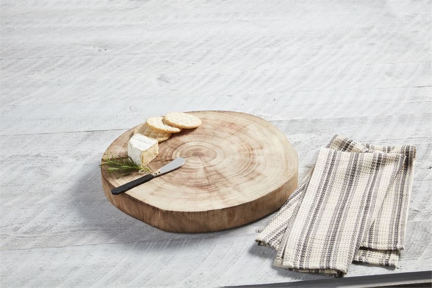 Wood Slice Board w Spreader