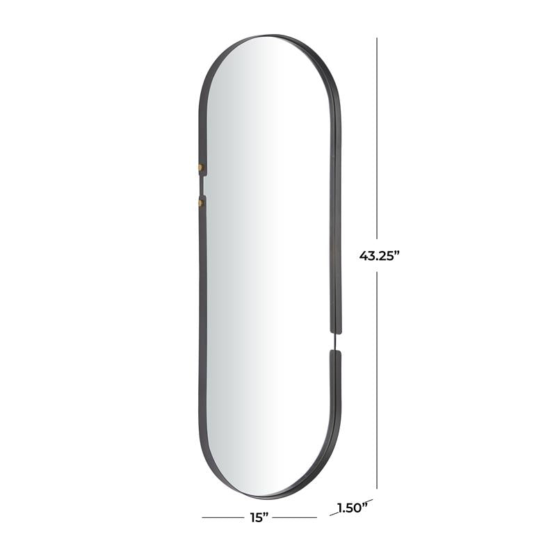Mtl Wall Mirror 15X43