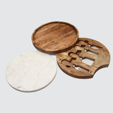 marble top that swivels w spreaders inside
