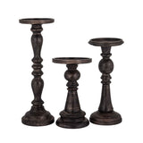 Tillman Wood Pillar Candleholder