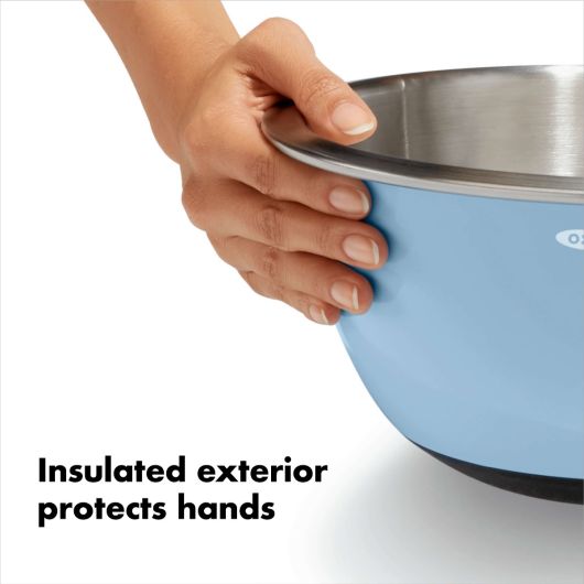 Oxo 3pc Mixing Bowl Set-Gray Blue