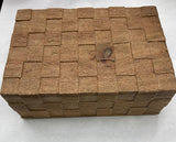 NAT WOOD WEAVE BOX