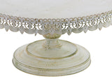 Metal Cake Stand  22"W, 10"H