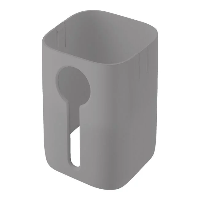 A gray sleeve for zwilling’s pantry storage containers. On white background.
