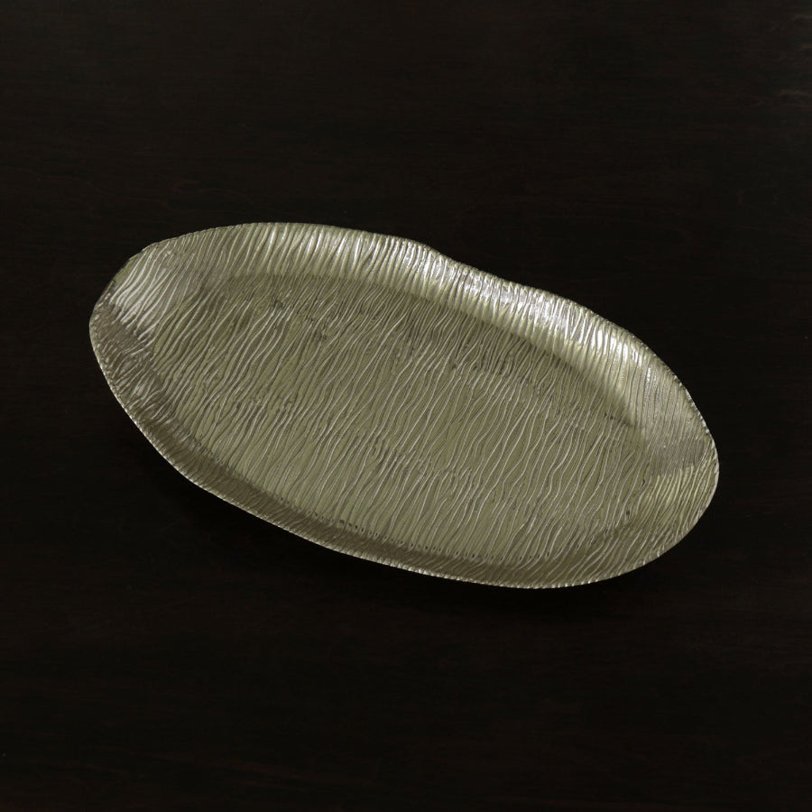 gold rippled tray