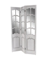 Wood 3 Panel Mirror Screen 47X71"