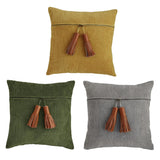 CORDUROY ZIPPER PILLOW