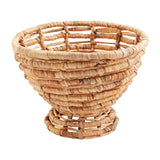 ROUND WOVEN PEDESTAL BOWL