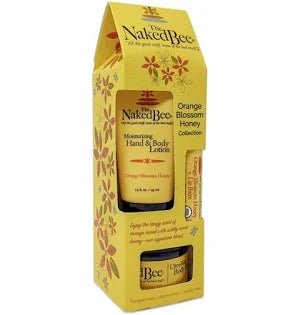 Naked Bee Orange Blossom Honey product packaging on a white background