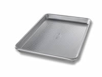 jelly roll pan on white background