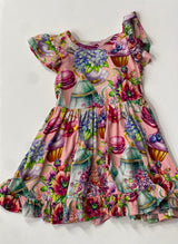 PP RUFFLED TWIRL DRESS ELIZABETH 2T