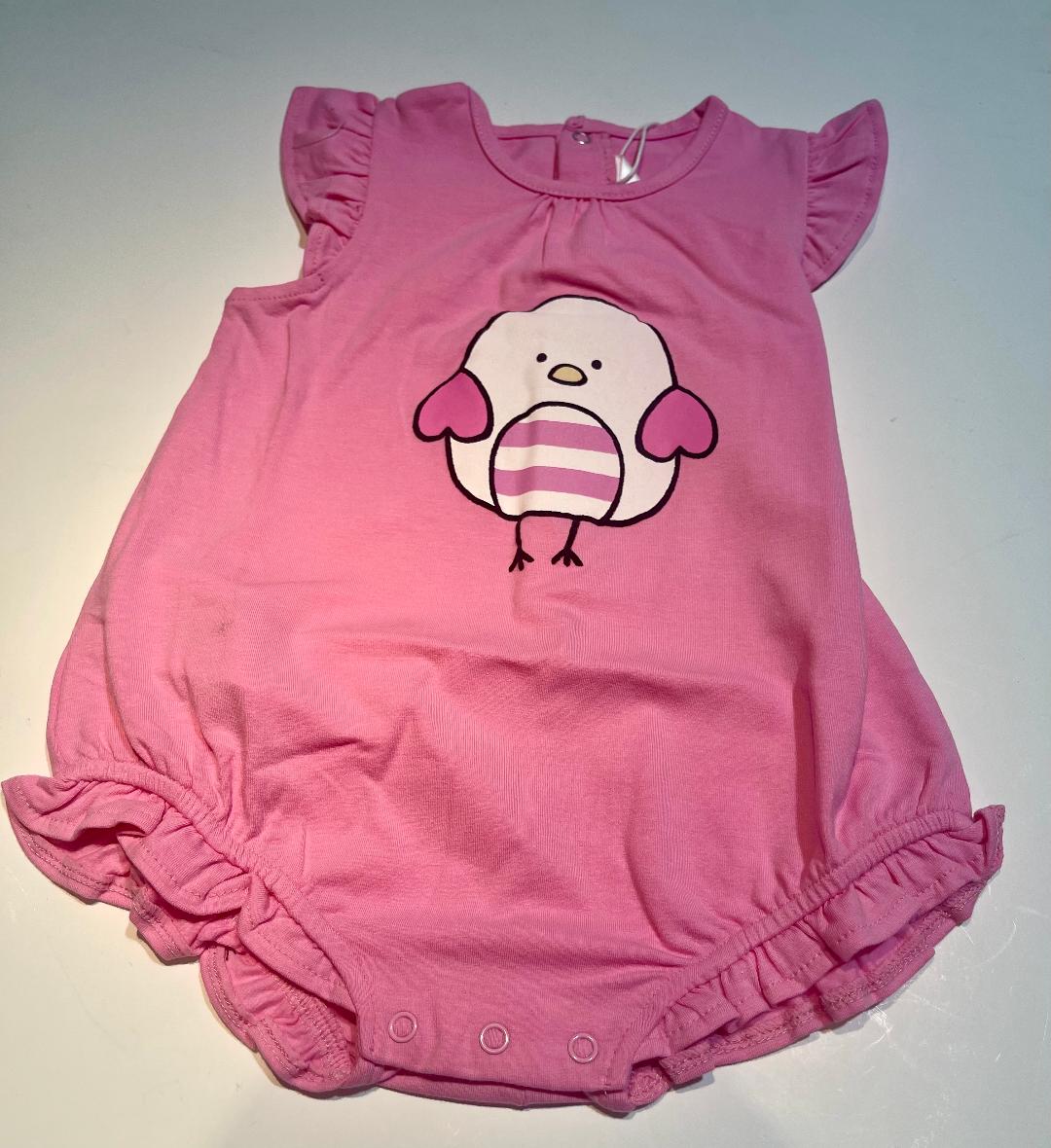 Pink Birdie Romper