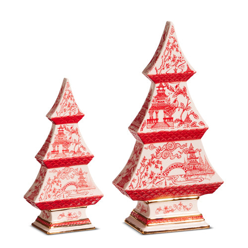 Red Chinoiserie Tree