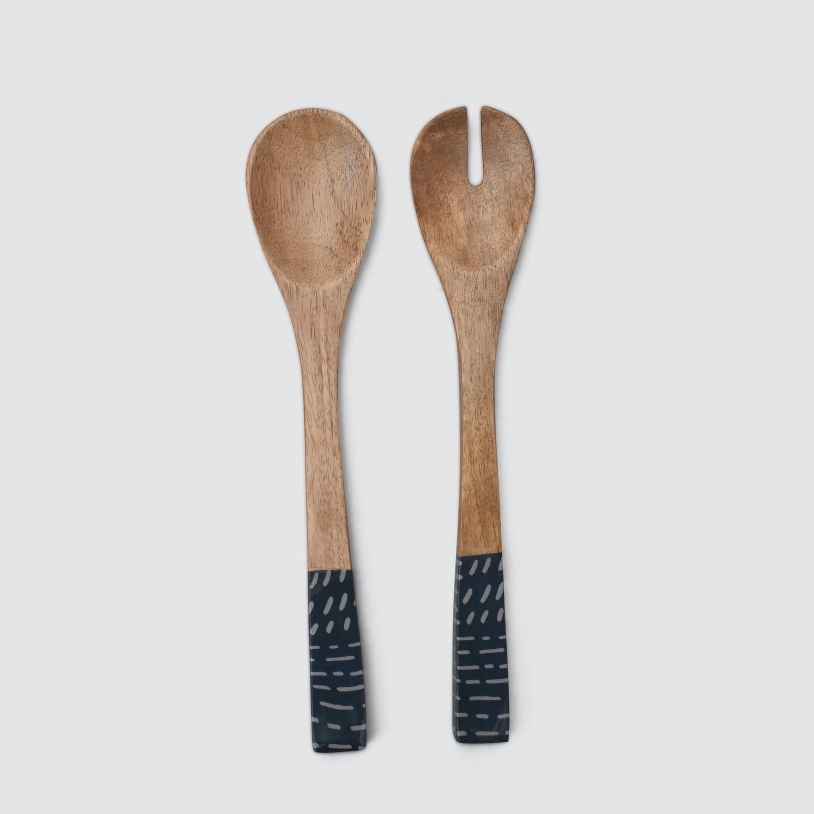 Mango Wood Enameled Servers