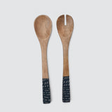 MANGO WOOD ENAMELED SERVERS