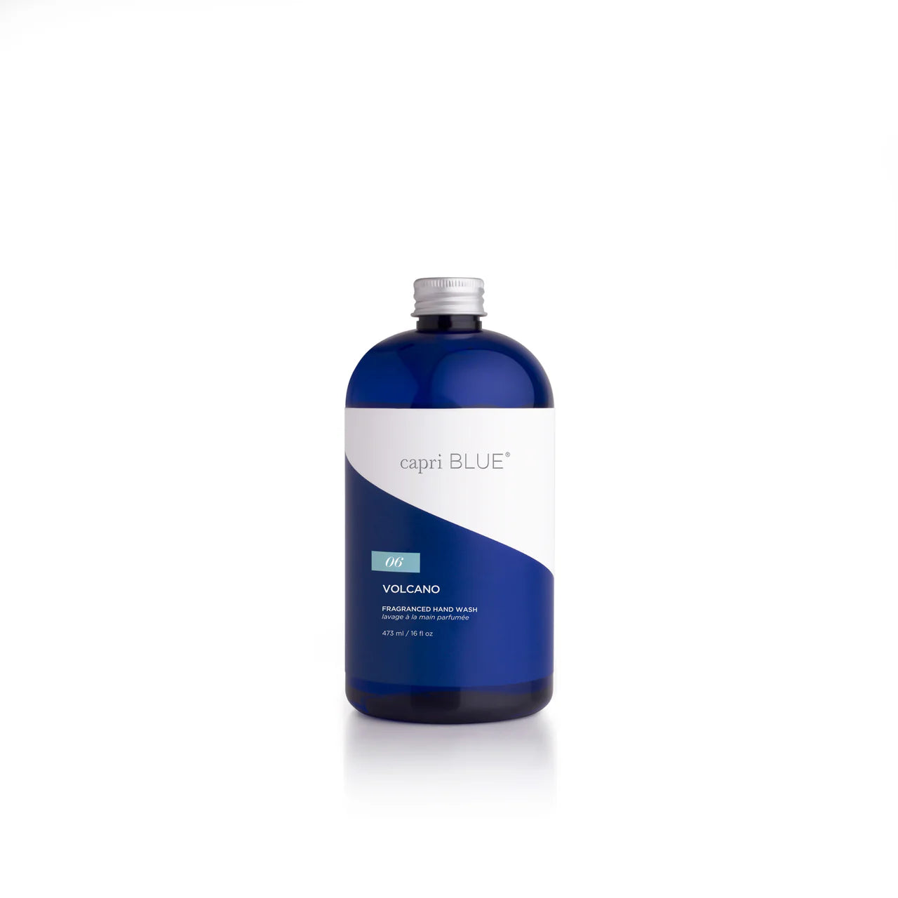 Capri Blue Volcano hand wash bottle on a white background