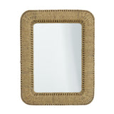 BROWN IRON WALL MIRROR