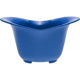 A blue Mixer Mate mixing bowl with easy-grip handles.