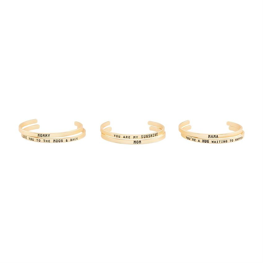 Mom/Mommy Bangle Braclet Set
