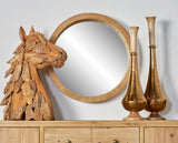 Wood Wall Mirror 24"D
