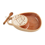 STONEWARE SPLATTER CHIP N DIP