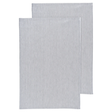stiped black and white dishtowel