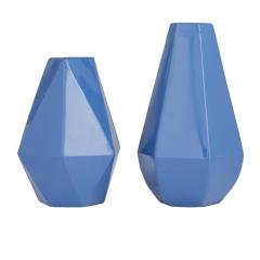 Metal Vase Blue