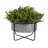 EMBOSSED METAL PLANTER