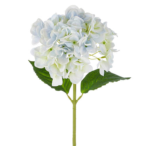 19'' Real Touch Light Blue Hydrangea Stem